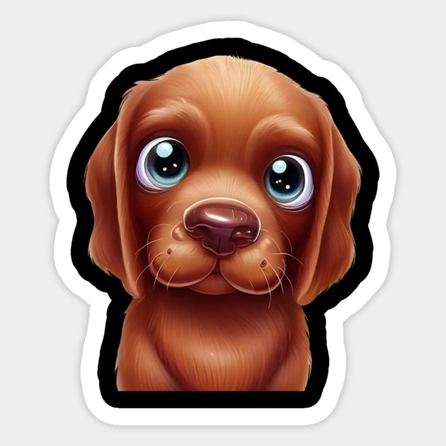 Pawsitivity Chesapeake Bay Retriever Sticker by Art By Mojo